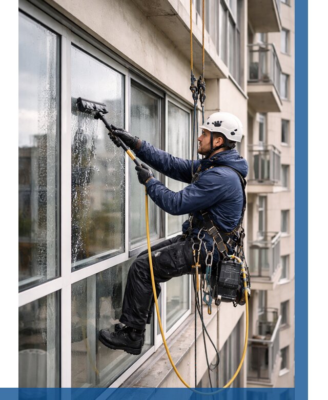 Мойка балконного остекления в Назрани от 3595 р. | ВЫСОТНИК-Нзр