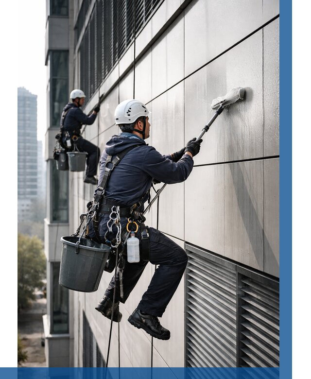 Мойка вентилируемого фасада в Назрани от 257 р. | ВЫСОТНИК-Нзр