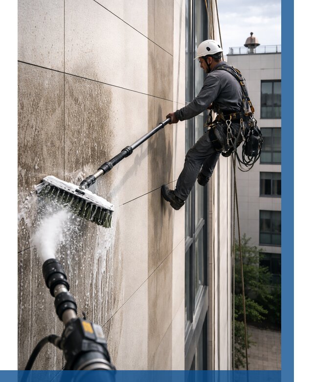 Мойка фасада из керамогранита в Назрани от 308 р. | ВЫСОТНИК-Нзр