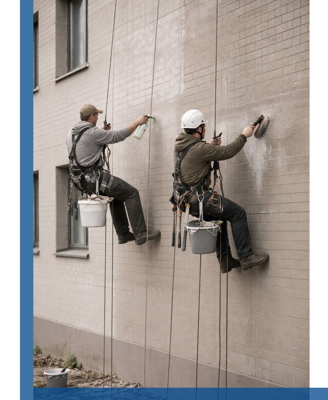 Удаление высолов с фасада зданий в Назрани без повреждений и следов