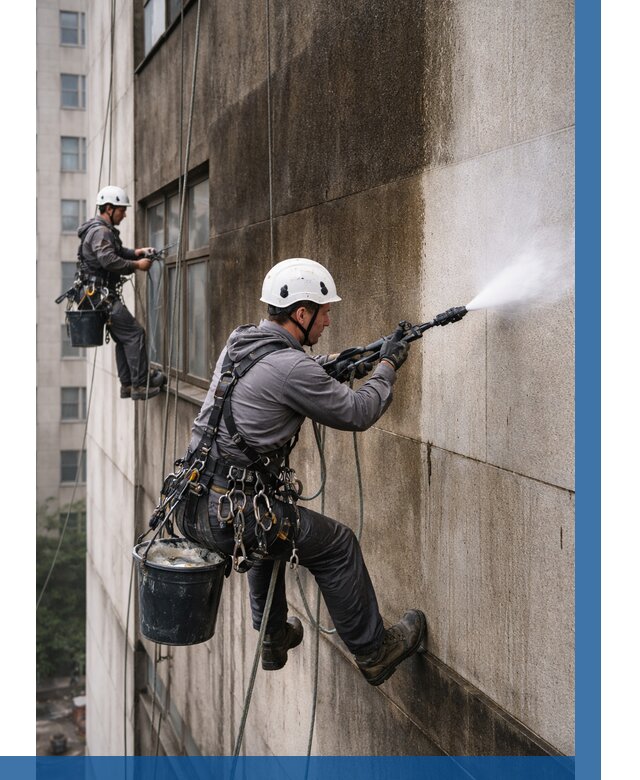 Очистка фасада от копоти в Назрани от 257 р. | ВЫСОТНИК-Нзр