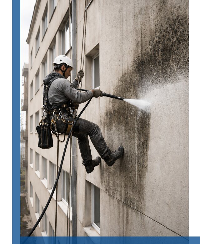 Профессиональная очистка фасадов от плесени в Назрани