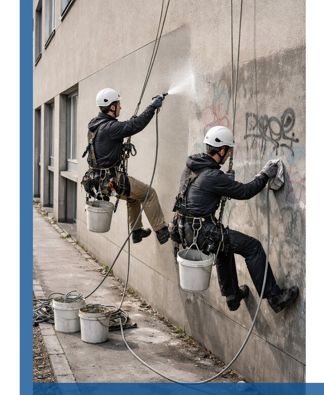 Антиграффити покрытие фасада с защитой от надписей в Назрани