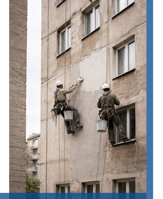 Косметический ремонт фасада в Назрани от 1130 р. | ВЫСОТНИК-Нзр