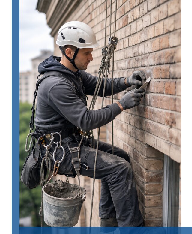 Качественный ремонт кирпичной кладки фасада в Назрани с гарантией