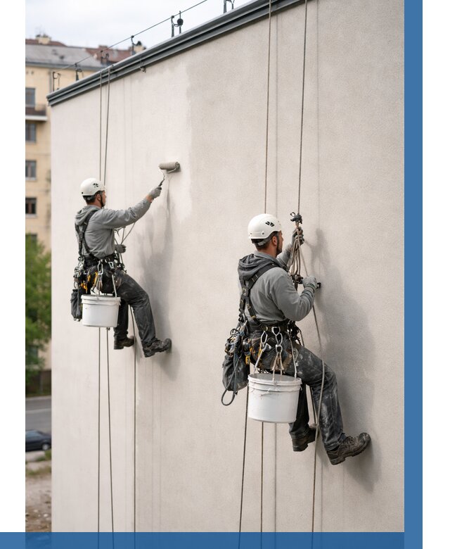 Покраска оштукатуренного фасада в Назрани от 329 р. | ВЫСОТНИК-Нзр