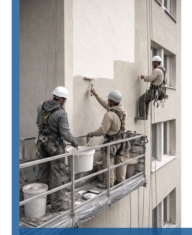 Покраска оштукатуренного фасада в Назрани под ключ с гарантией