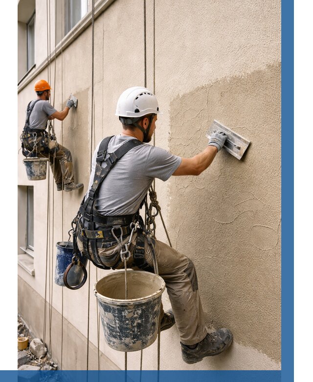 Декоративная штукатурка фасада в Назрани от 1233 р. | ВЫСОТНИК-Нзр