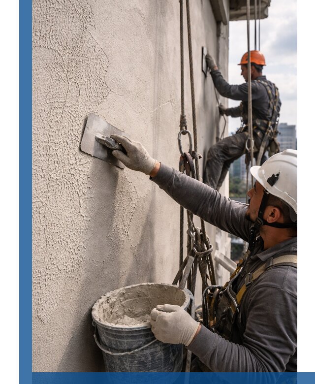 Декоративная штукатурка фасада с утеплением и защитой в Назрани