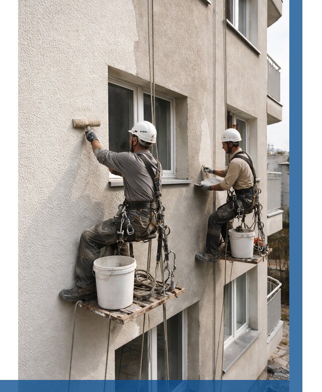 Нанесение короеда на фасад в Назрани от 462 р. | ВЫСОТНИК-Нзр