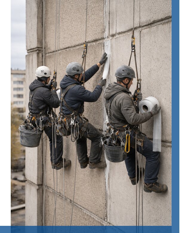 Ремонт межпанельных швов в Назрани от 770 р. | ВЫСОТНИК-Нзр