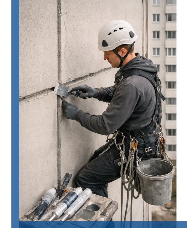 Ремонт межпанельных швов в Назрани герметизация и восстановление