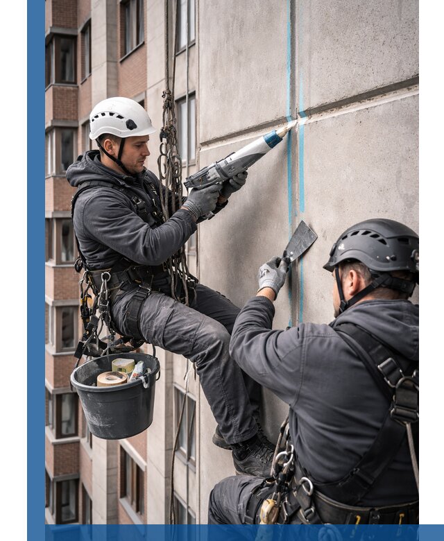 Вторичная герметизация швов фасада и кровли в Назрани