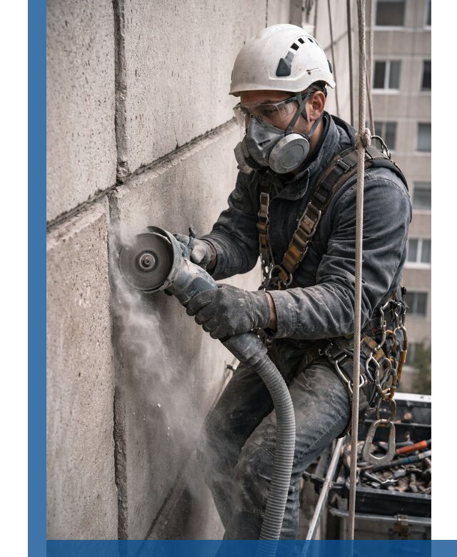 Штробление межпанельных швов в Назрани качественно и быстро