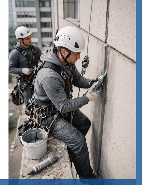 Ремонт деформационных швов здания в Назрани от 1027 р. | ВЫСОТНИК-Нзр