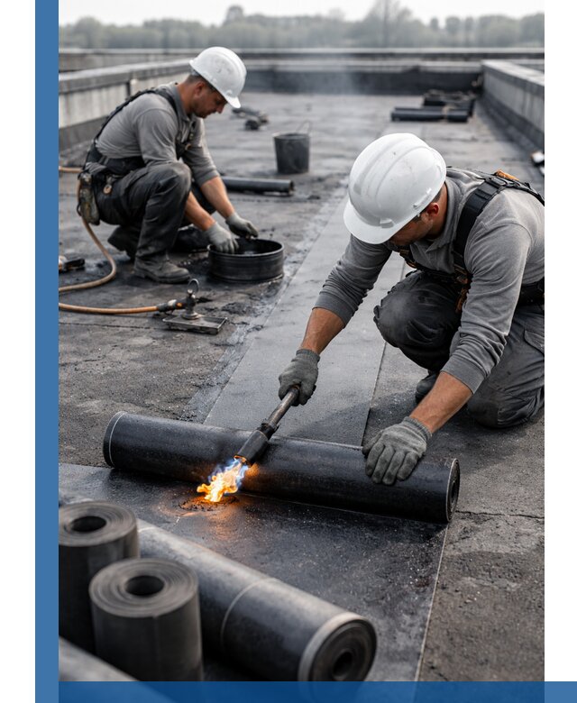 Ремонт рулонной кровли в Назрани герметизация и восстановление