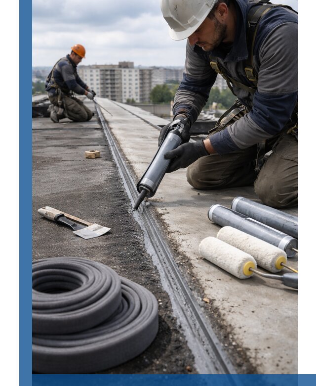 Герметизация швов кровли в Назрани с гарантией герметичности