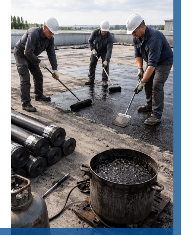 Гидроизоляция кровли мастикой в Назрани от 616 р. | ВЫСОТНИК-Нзр