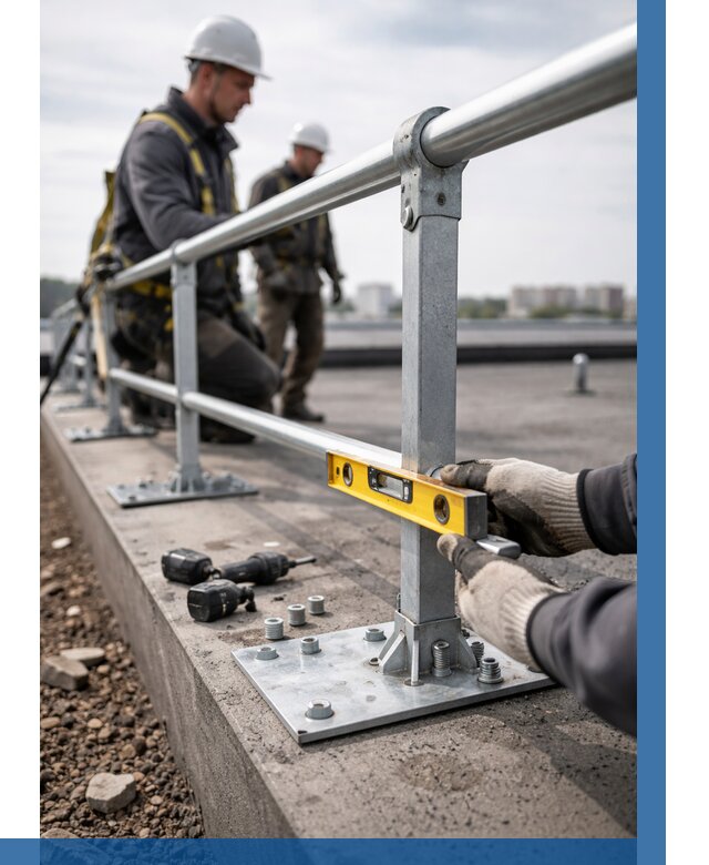 Монтаж кровельного ограждения в Назрани от 1233 р. | ВЫСОТНИК-Нзр