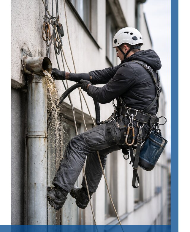 Прочистка водосточных труб в Назрани от 3595 р. | ВЫСОТНИК-Нзр