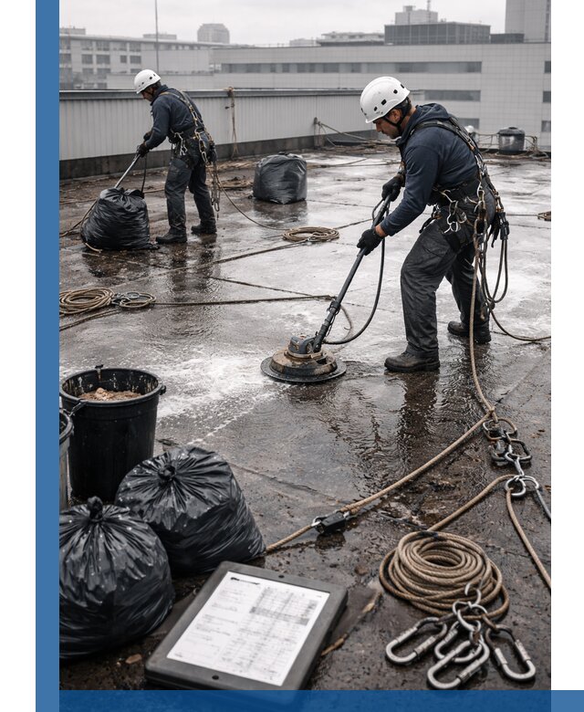 Плановая очистка кровли по графику в Назрани для безопасности