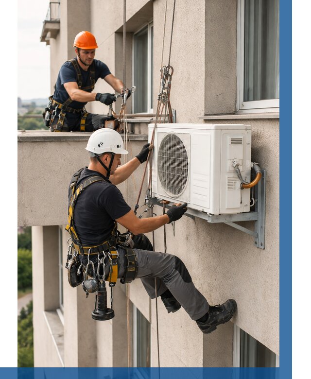 Монтаж внешнего блока кондиционера в Назрани от 6677 р. | ВЫСОТНИК-Нзр