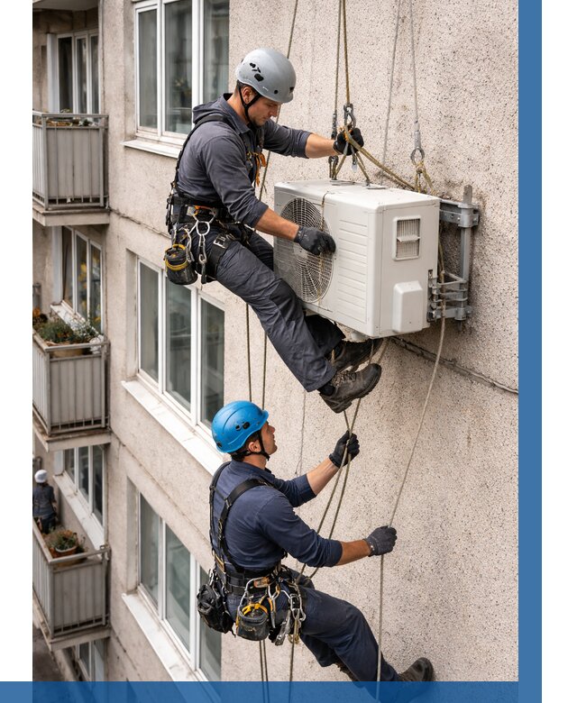 Перенос внешнего блока кондиционера в Назрани от 9245 р.| ВЫСОТНИК-Нзр