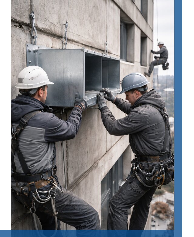 Монтаж вентиляционных коробов в Назрани от 3082 р. | ВЫСОТНИК-Нзр