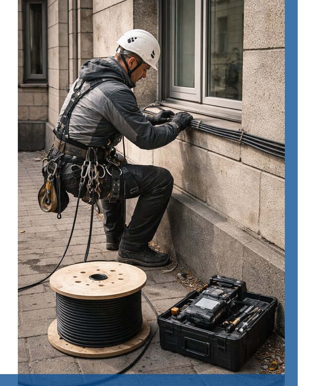 Прокладка оптоволоконного кабеля в Назрани от 822 р. | ВЫСОТНИК-Нзр