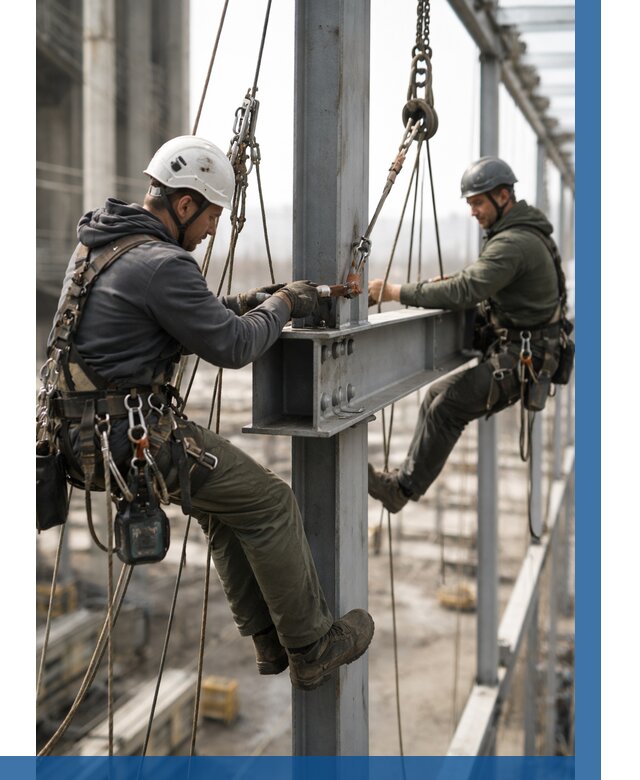 Монтаж металлоконструкций на высоте в Назрани от 3595 р. | ВЫСОТНИК-Нзр