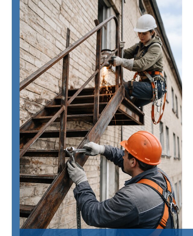 Ремонт и восстановление пожарных лестниц с выездом в Назрани
