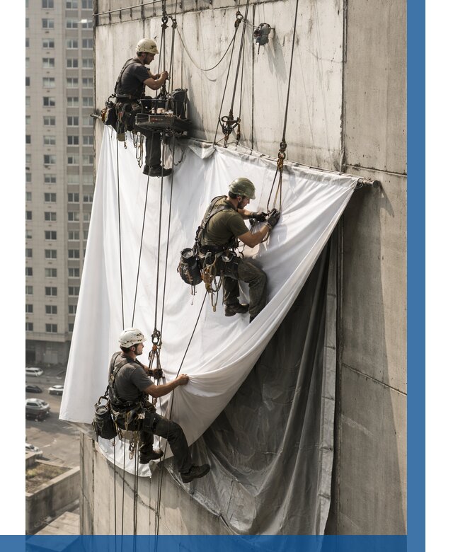 Замена баннерного полотна в Назрани от 6677 р. | ВЫСОТНИК-Нзр—заказать