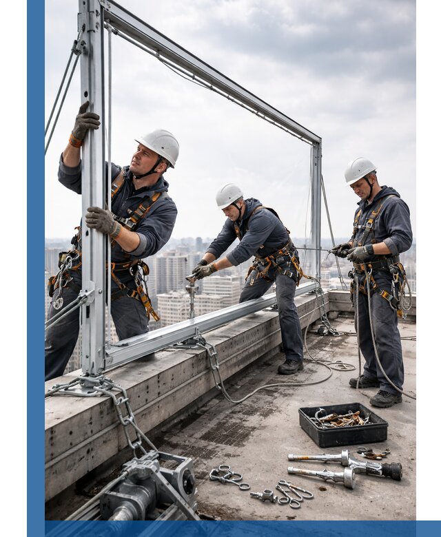 Монтаж крышных рекламных конструкций под ключ в Назрани