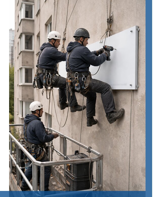 Монтаж табличек и указателей в Назрани от 3595 р. | ВЫСОТНИК-Нзр