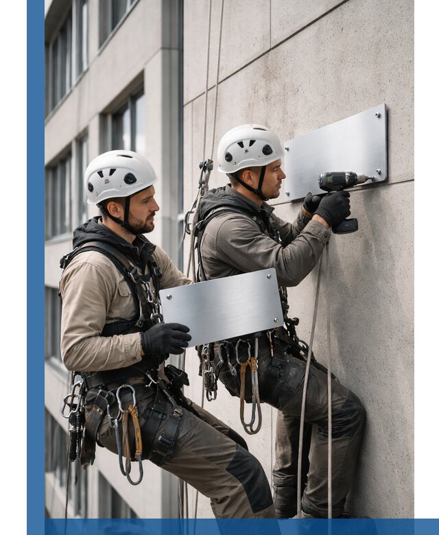 Монтаж табличек и указателей в Назрани для зданий и сооружений