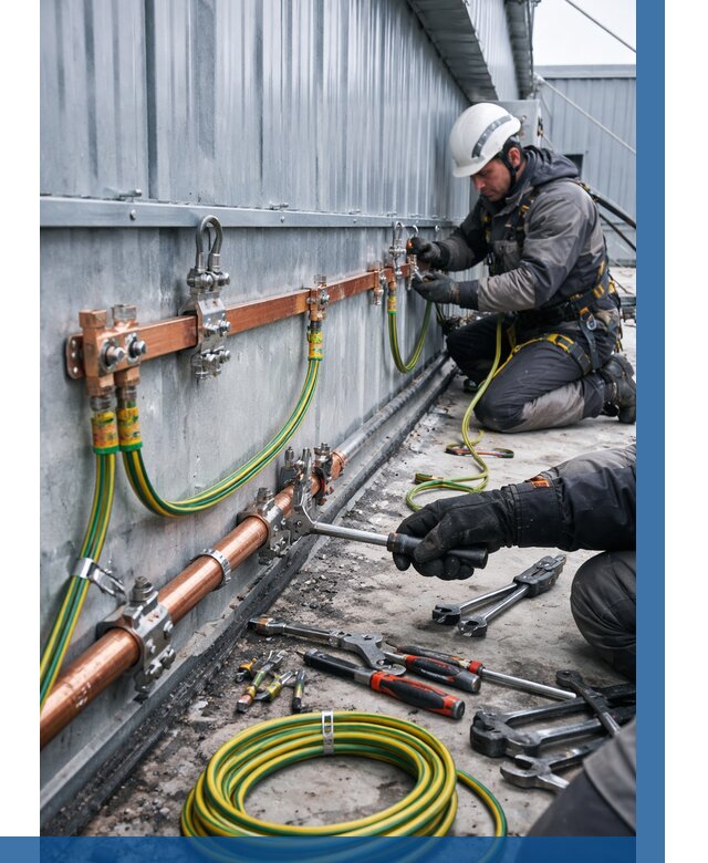 Монтаж заземления здания в Назрани от 25680 р. | ВЫСОТНИК-Нзр