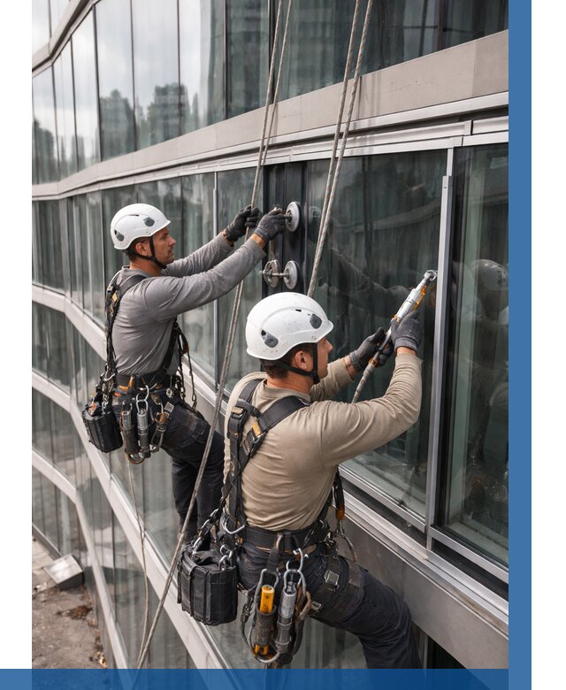 Радиусное остекление фасада в Назрани от 12326 р. | ВЫСОТНИК-Нзр