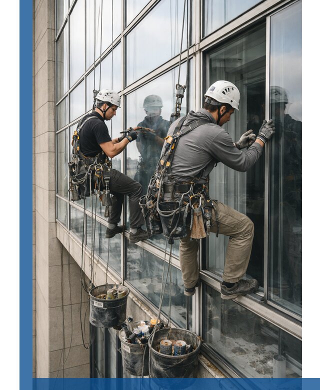 Ремонт витражных конструкций и фасадного остекления в Назрани