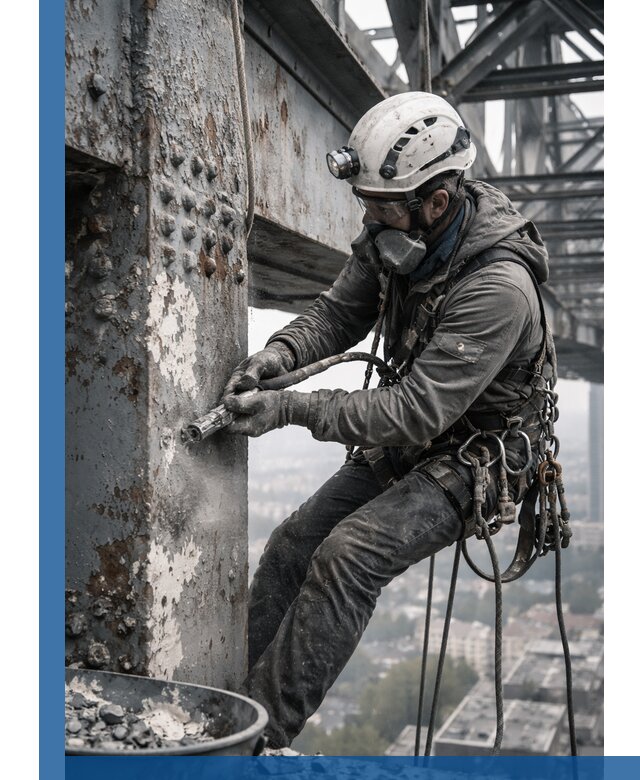 Удаление старой краски с металлических конструкций в Назрани