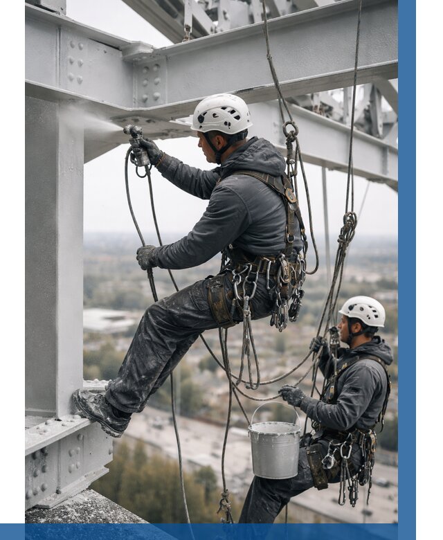 Покраска металлоконструкций на высоте в Назрани 360 р |ВЫСОТНИК-Нзр