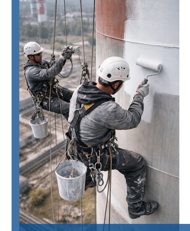 Покраска дымовых труб в Назрани: антикоррозийная защита и восстановление