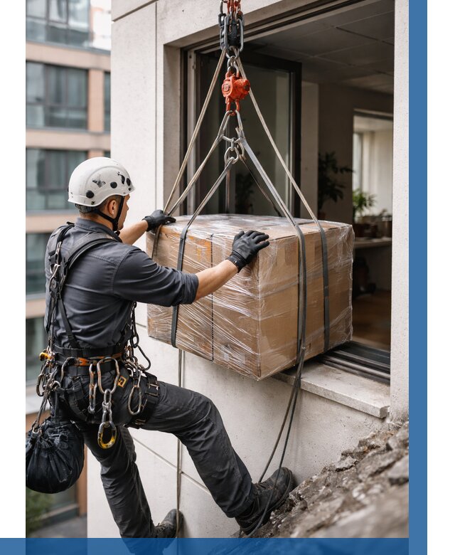 Подъем груза через окно в Назрани от 4622 р. | ВЫСОТНИК-Нзр