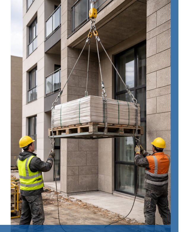 Подъем керамогранита на этаж в Назрани от 3595 р. | ВЫСОТНИК-Нзр