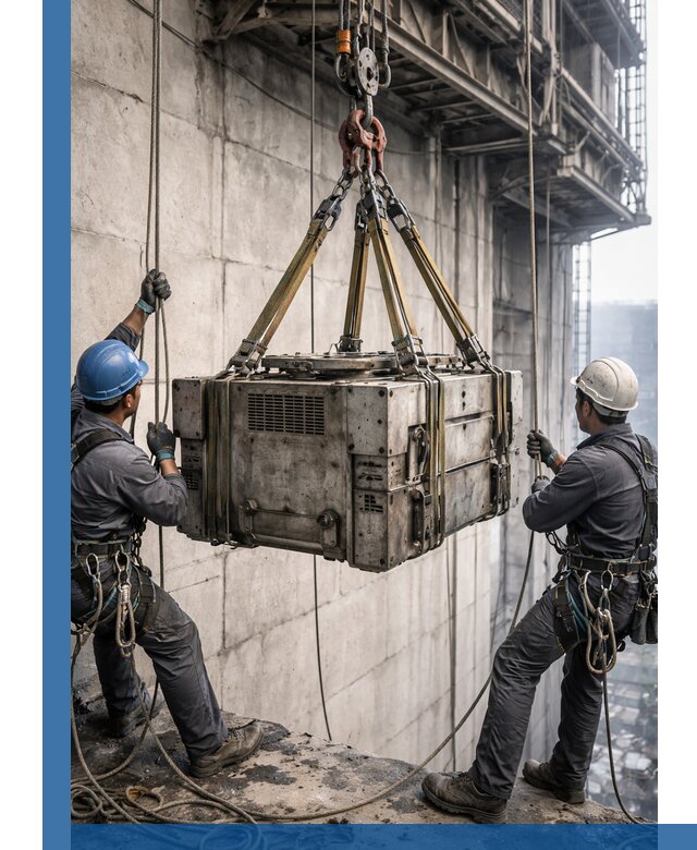 Такелажные работы на высоте, подъем и монтаж грузов в Назрани