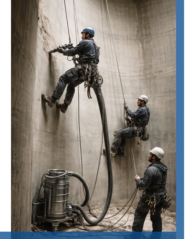 Зачистка силосов в Назрани от 4622 р. Договор и смета ВЫСОТНИК-Нзр