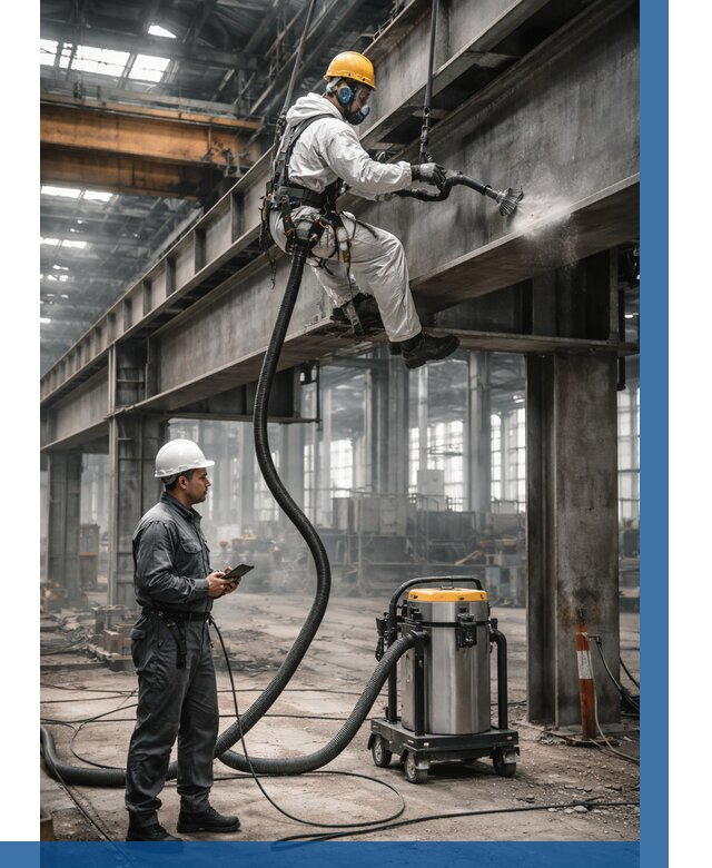 Обеспыливание конструкций в цехе в Назрани от 4314 р. | ВЫСОТНИК-Нзр